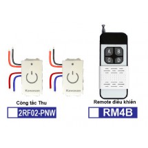 Hạt công tắc điều khiển từ xa âm tường (Hạt Thu) 2RF02PNW-RM4B